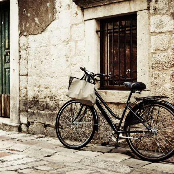 Canvas Stampato Far Frames Bicicletta