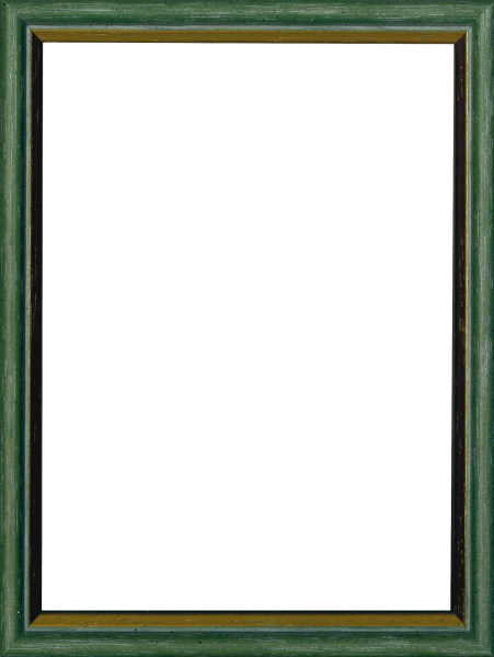 Cornice Raffaello colorata Far Frames colore verde-oro